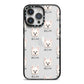 Maltipom Icon with Name iPhone 14 Pro Max Black Impact Case on Silver phone