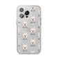 Maltipom Icon with Name iPhone 14 Pro Max Glitter Tough Case Silver