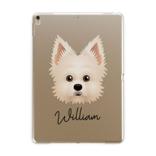 Maltipom Personalised Apple iPad Gold Case
