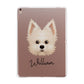 Maltipom Personalised Apple iPad Rose Gold Case