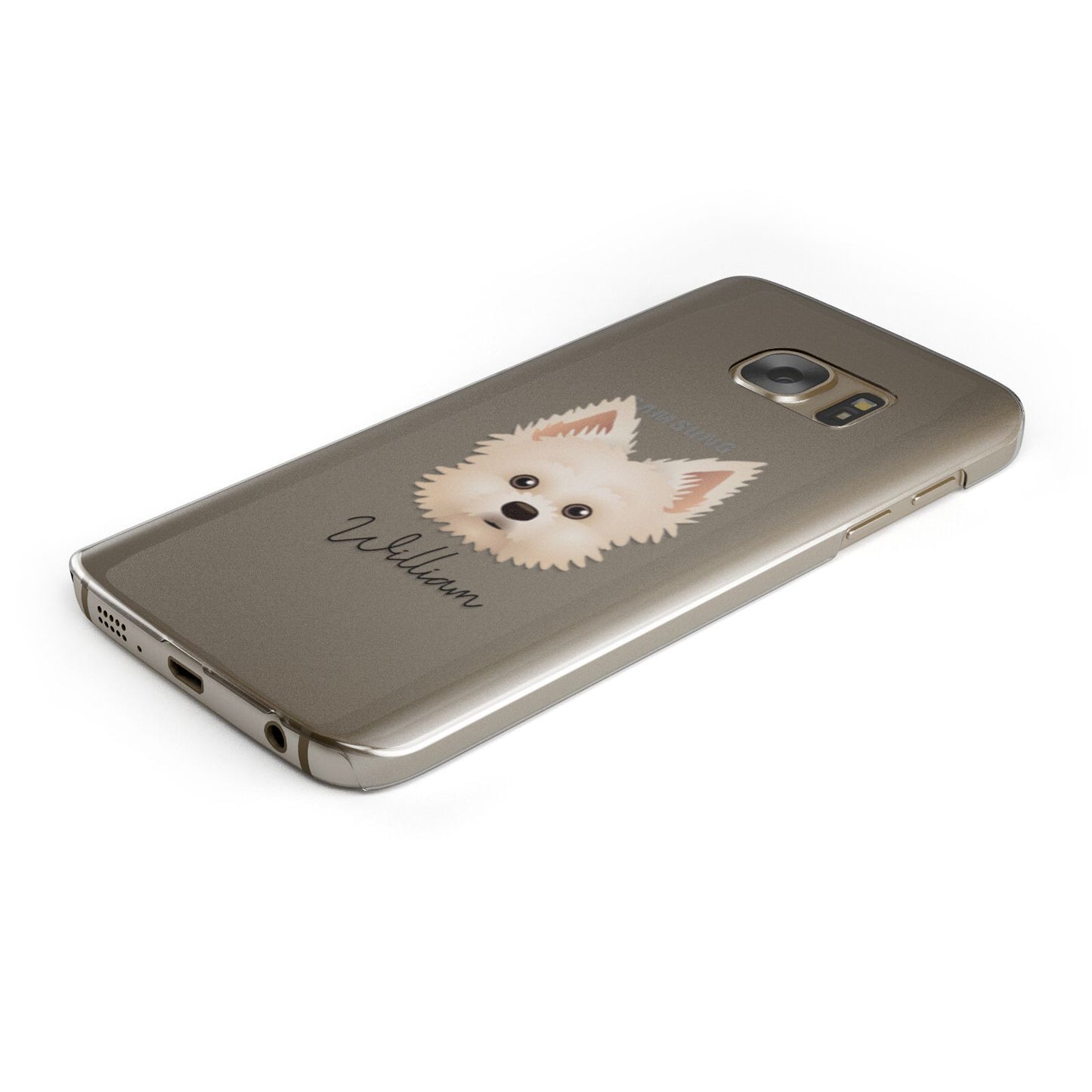 Maltipom Personalised Samsung Galaxy Case Bottom Cutout