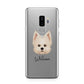 Maltipom Personalised Samsung Galaxy S9 Plus Case on Silver phone