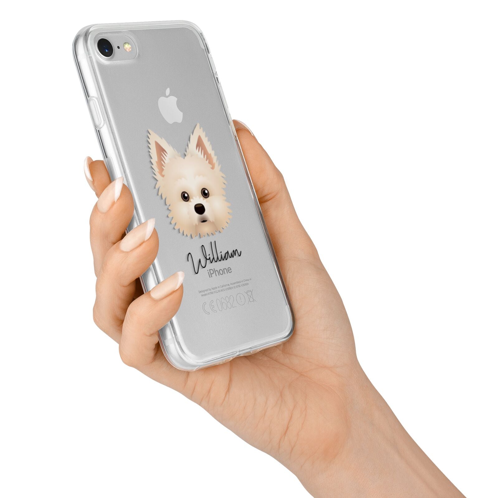 Maltipom Personalised iPhone 7 Bumper Case on Silver iPhone Alternative Image