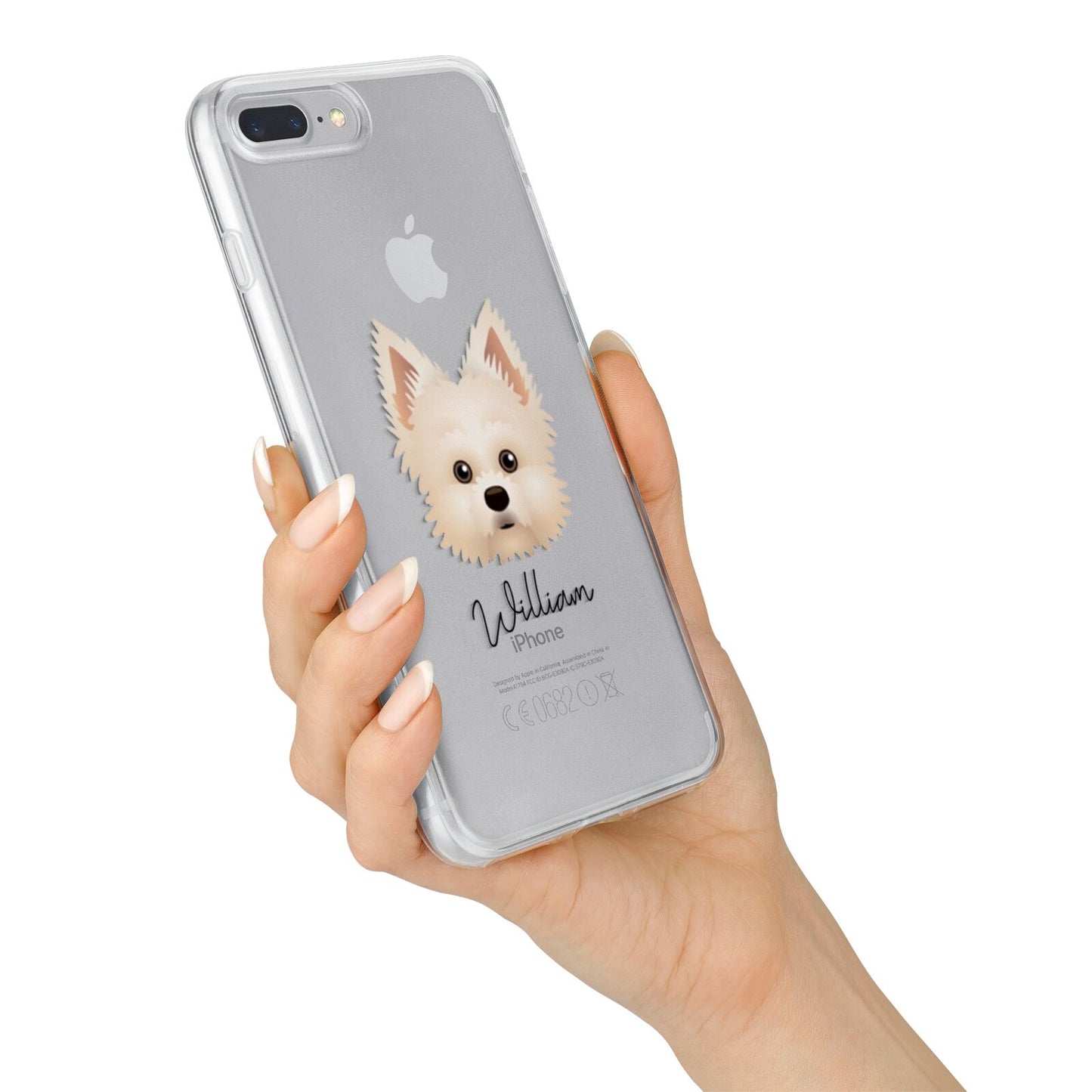 Maltipom Personalised iPhone 7 Plus Bumper Case on Silver iPhone Alternative Image