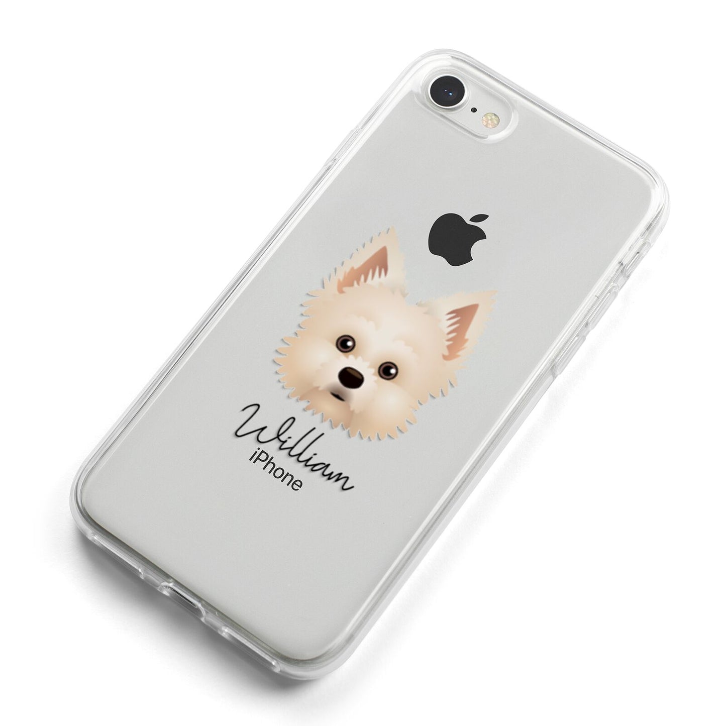Maltipom Personalised iPhone 8 Bumper Case on Silver iPhone Alternative Image