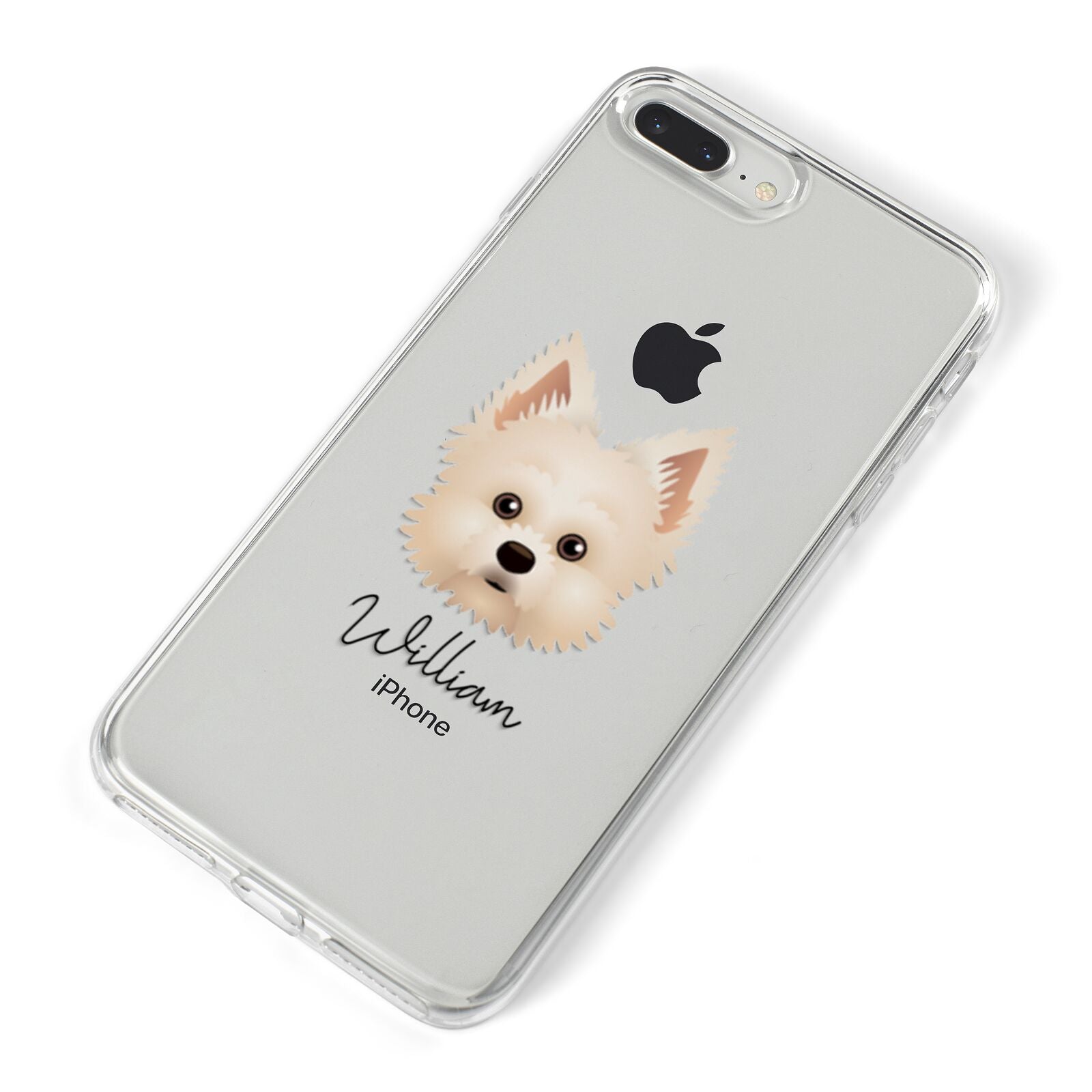 Maltipom Personalised iPhone 8 Plus Bumper Case on Silver iPhone Alternative Image
