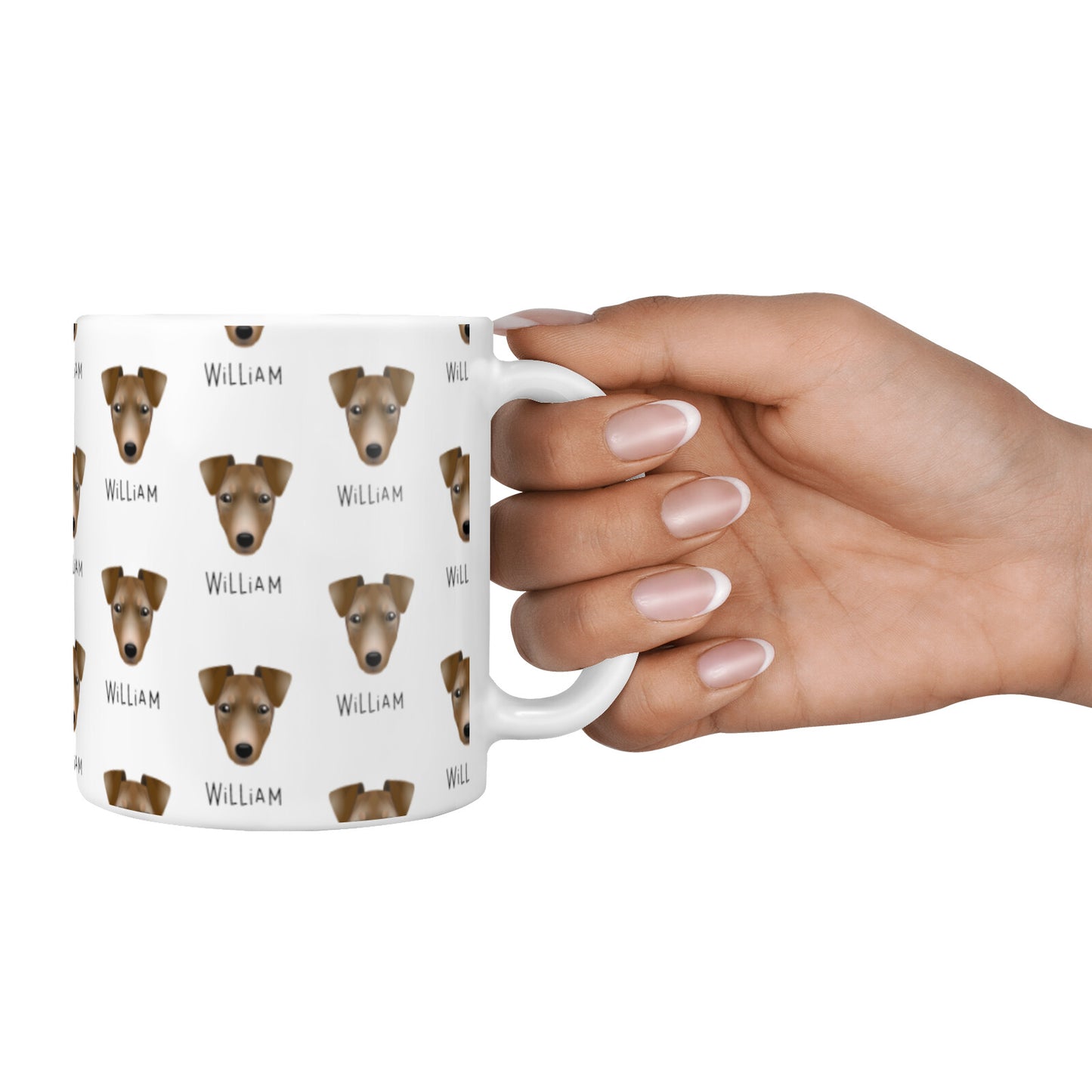 Manchester Terrier Icon with Name 10oz Mug Alternative Image 4