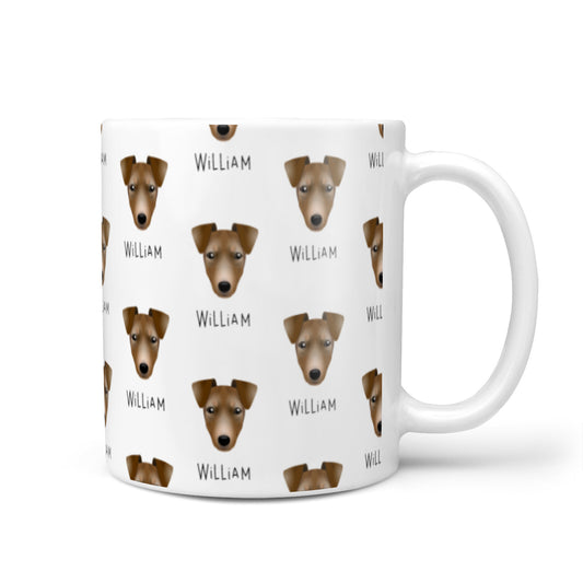 Manchester Terrier Icon with Name 10oz Mug