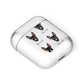 Manchester Terrier Icon with Name AirPods Case Laid Flat