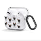 Manchester Terrier Icon with Name AirPods Clear Case 3rd Gen Side Image