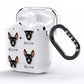 Manchester Terrier Icon with Name AirPods Clear Case Side Image