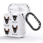 Manchester Terrier Icon with Name AirPods Glitter Case Side Image
