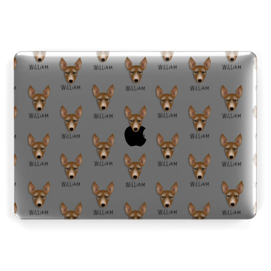 Manchester Terrier Icon with Name Apple MacBook Case