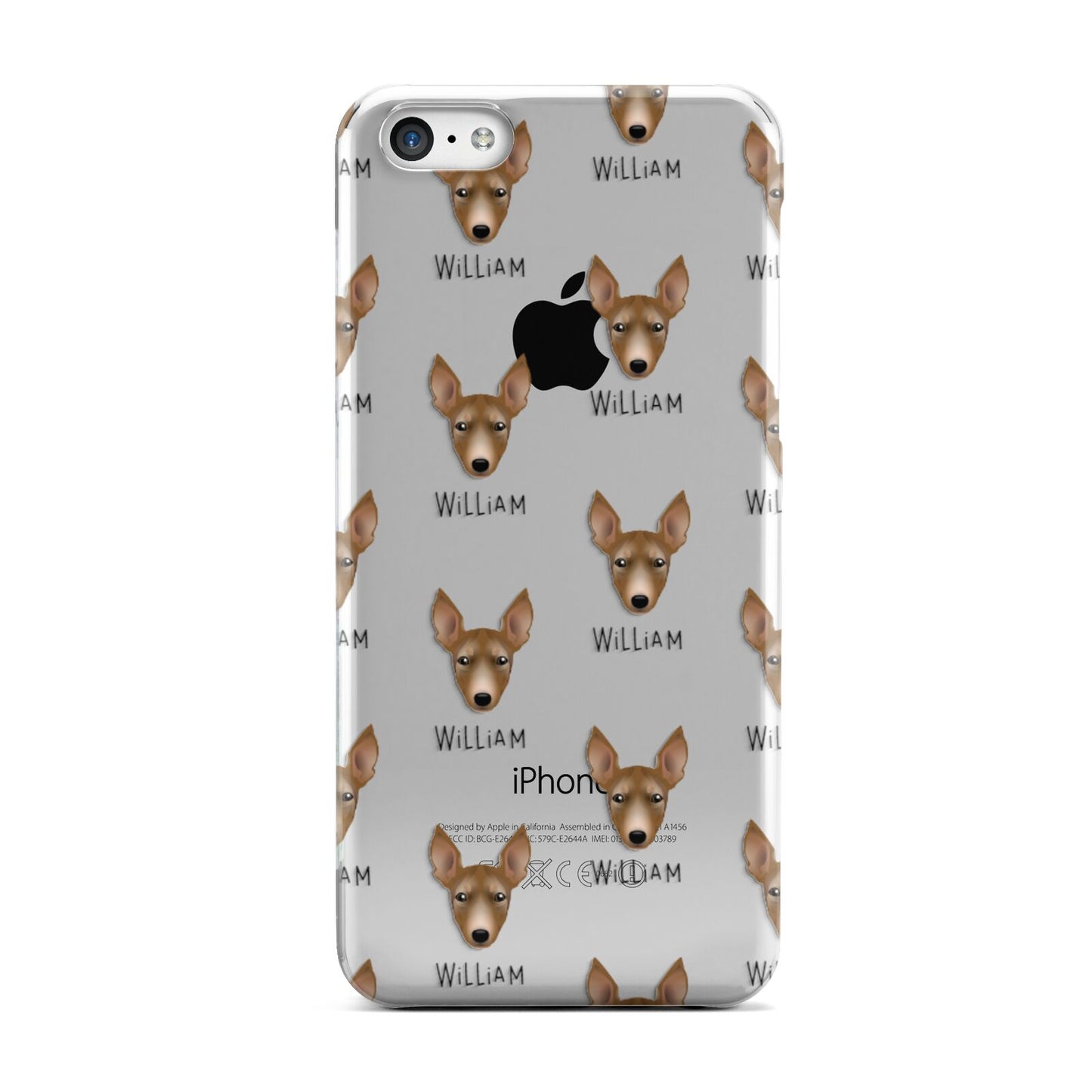 Manchester Terrier Icon with Name Apple iPhone 5c Case