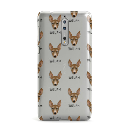 Manchester Terrier Icon with Name Nokia Case