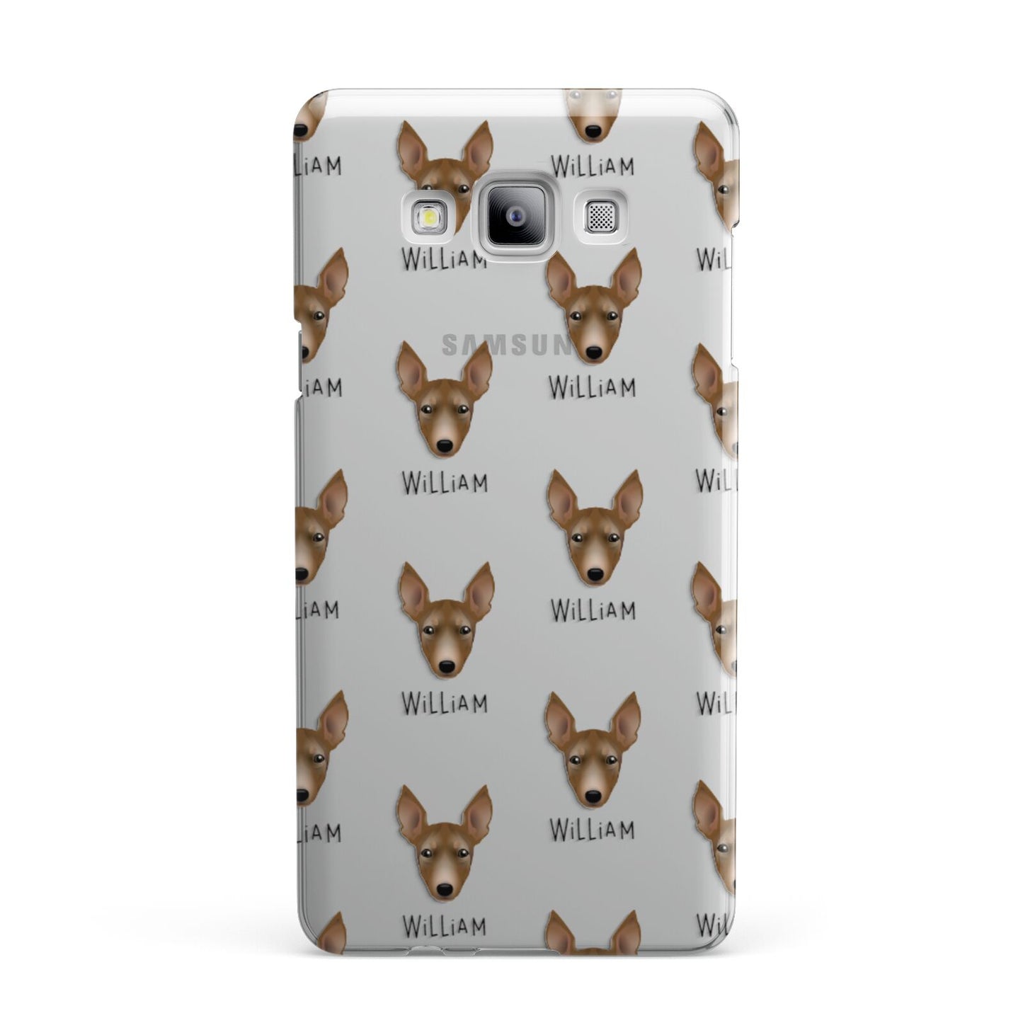 Manchester Terrier Icon with Name Samsung Galaxy A7 2015 Case