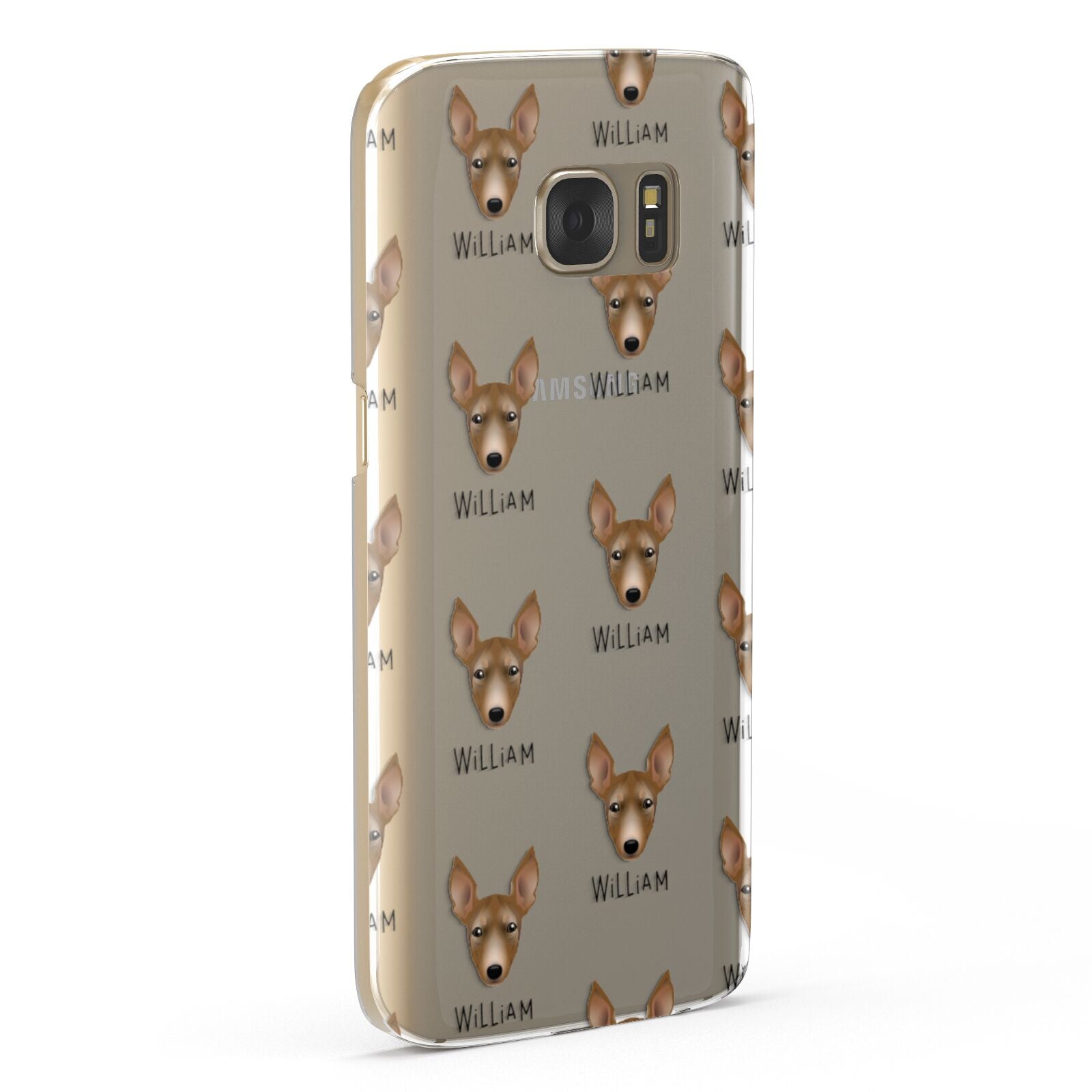 Manchester Terrier Icon with Name Samsung Galaxy Case Fourty Five Degrees