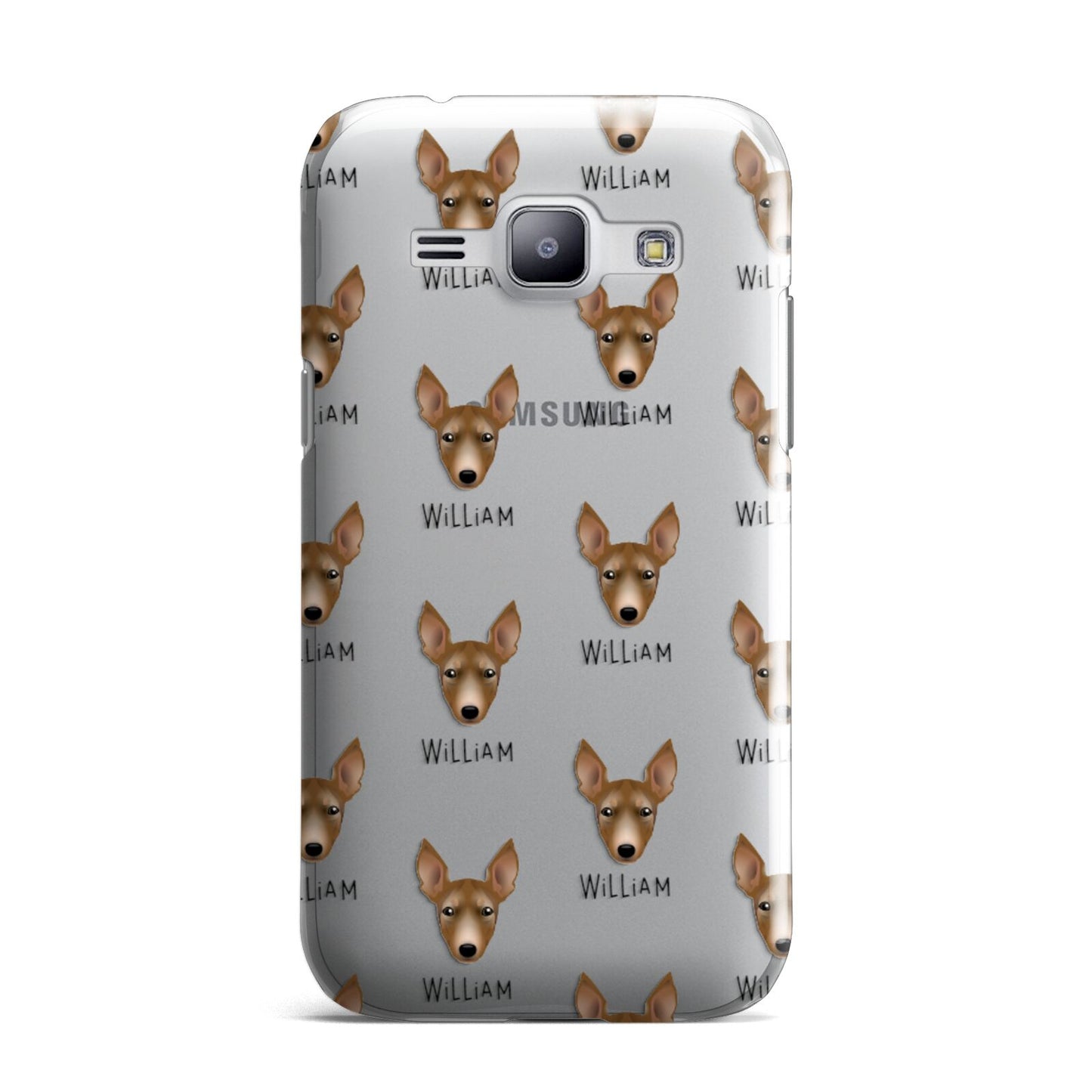 Manchester Terrier Icon with Name Samsung Galaxy J1 2015 Case