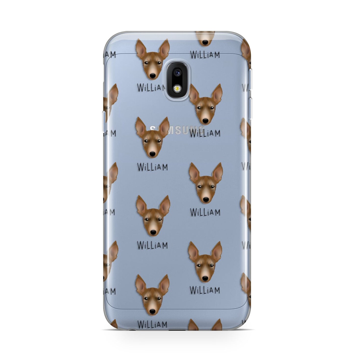 Manchester Terrier Icon with Name Samsung Galaxy J3 2017 Case