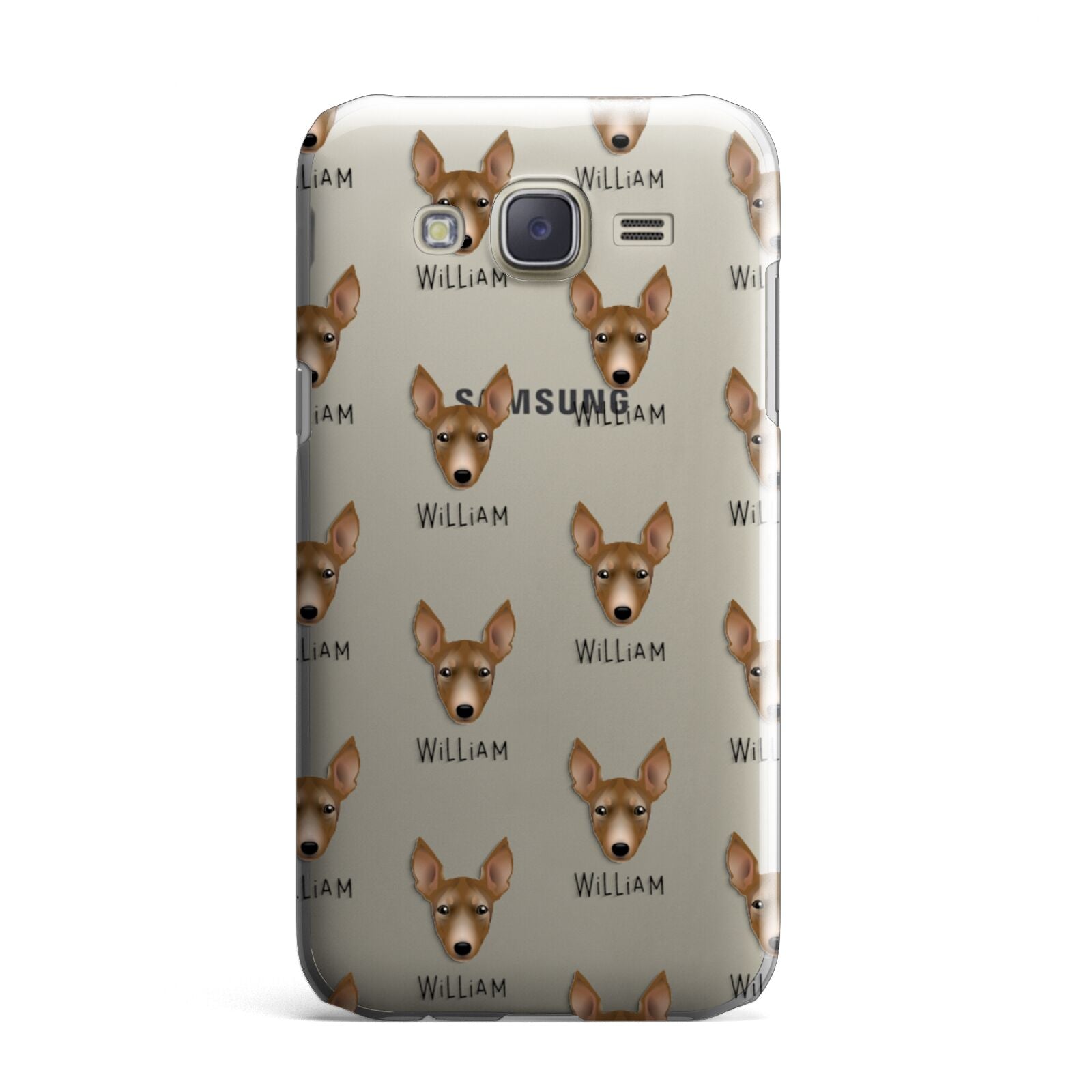 Manchester Terrier Icon with Name Samsung Galaxy J7 Case