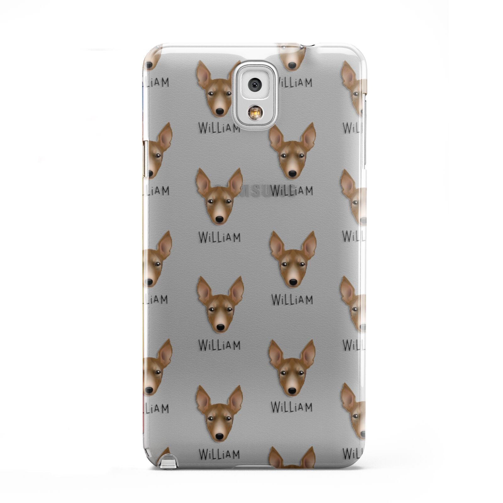 Manchester Terrier Icon with Name Samsung Galaxy Note 3 Case