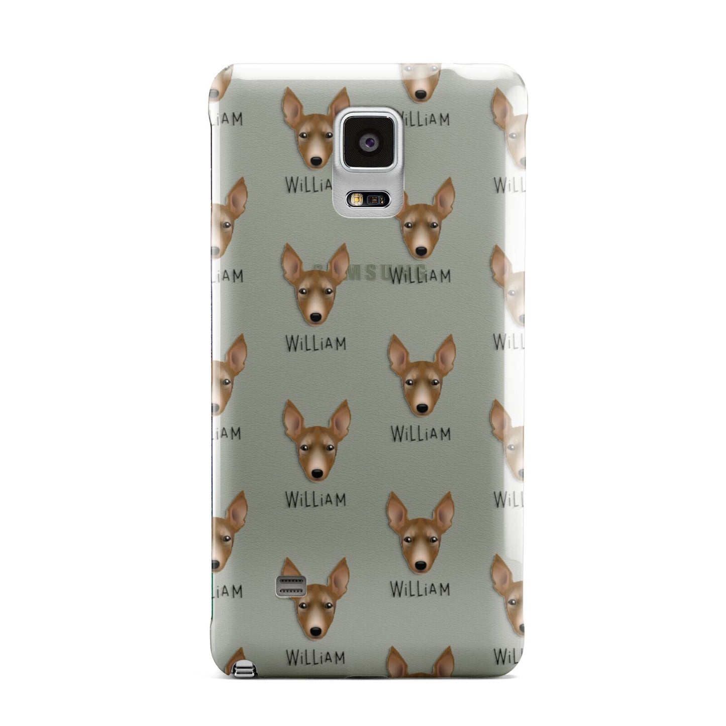 Manchester Terrier Icon with Name Samsung Galaxy Note 4 Case