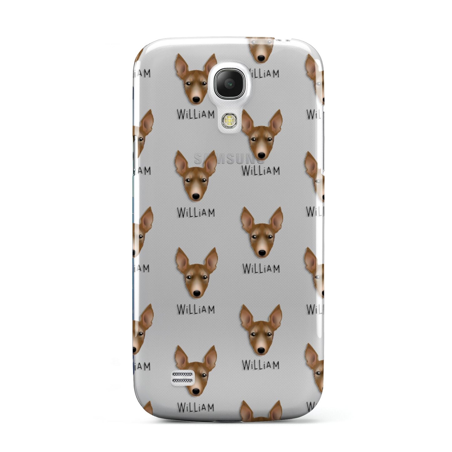 Manchester Terrier Icon with Name Samsung Galaxy S4 Mini Case