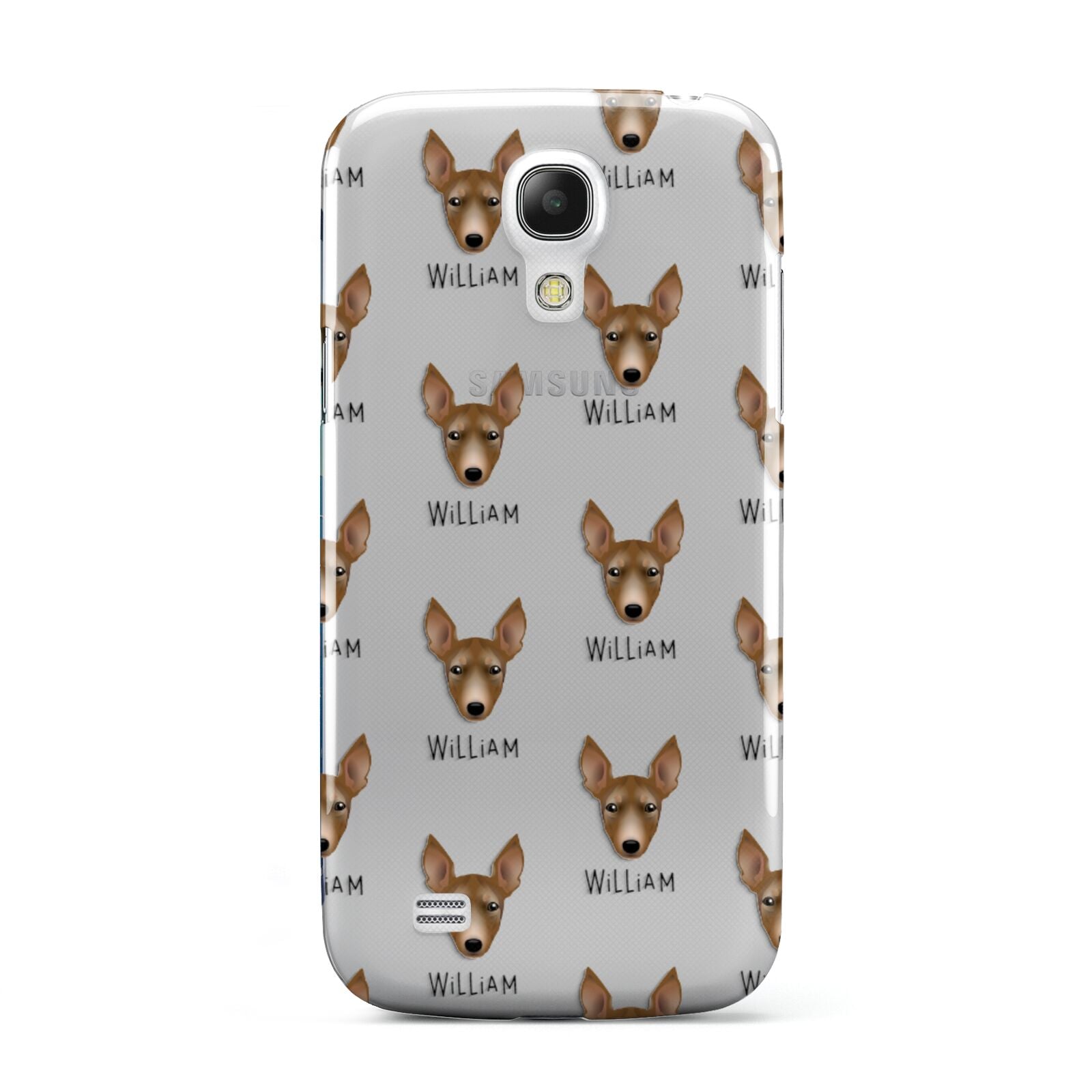 Manchester Terrier Icon with Name Samsung Galaxy S4 Mini Case