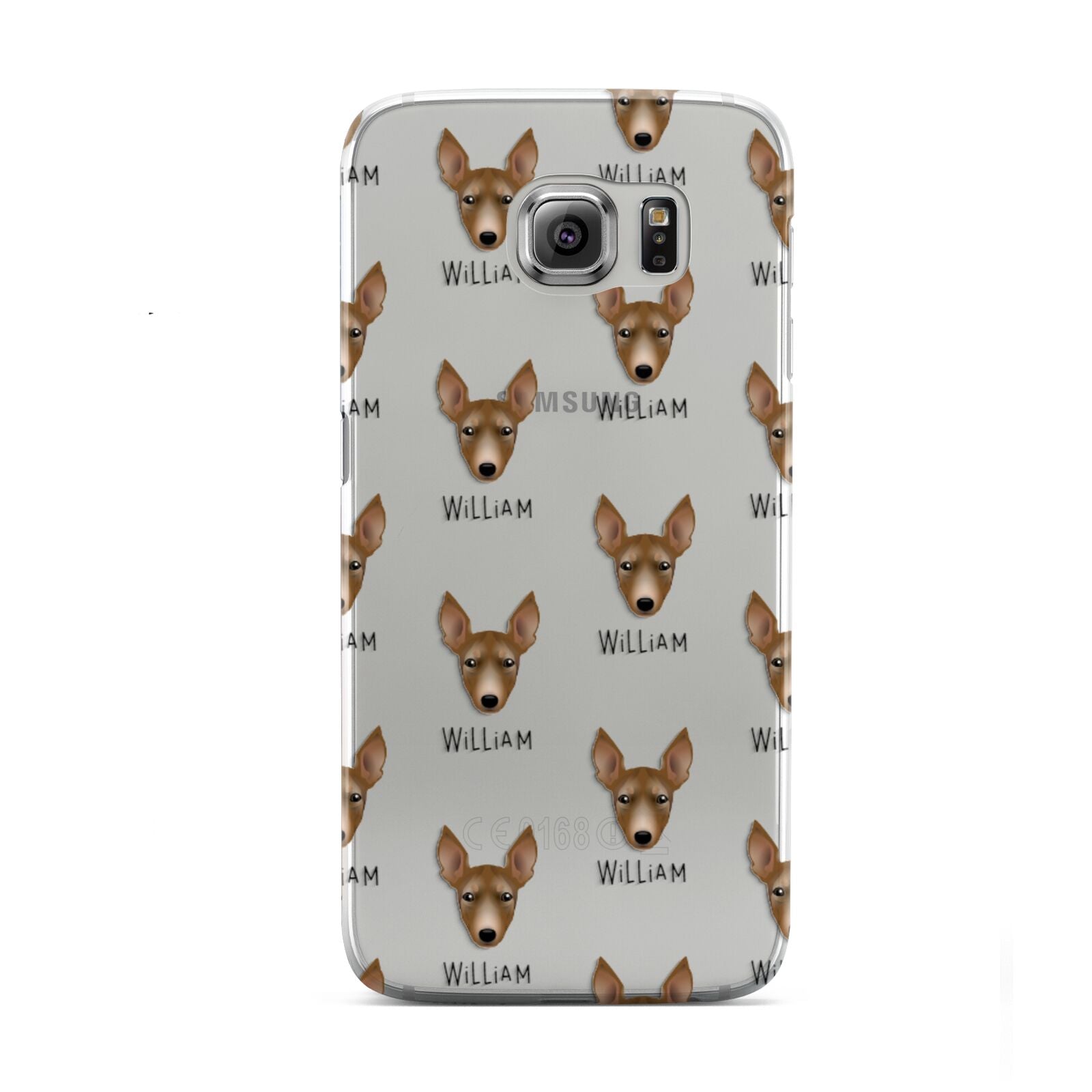 Manchester Terrier Icon with Name Samsung Galaxy S6 Case