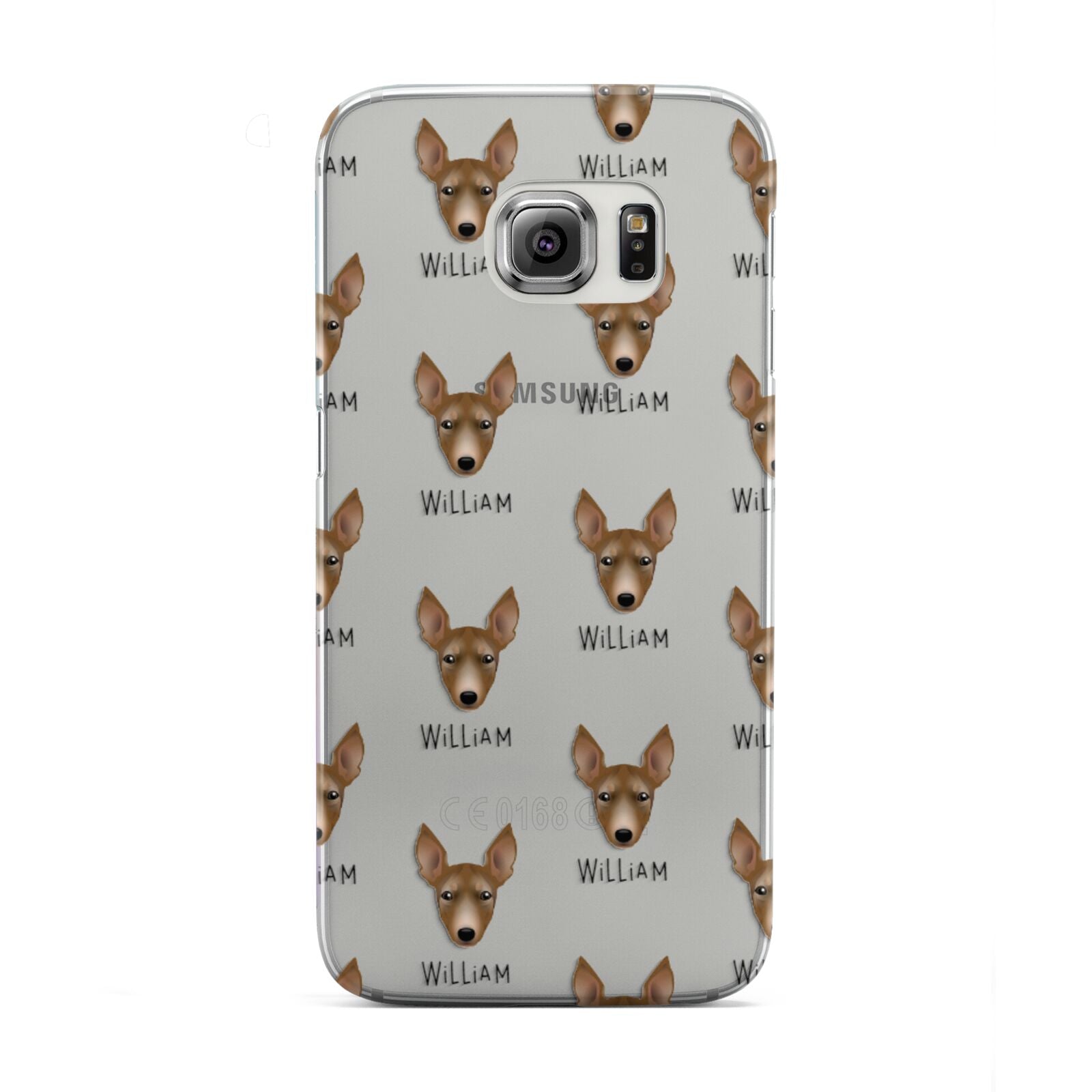 Manchester Terrier Icon with Name Samsung Galaxy S6 Edge Case