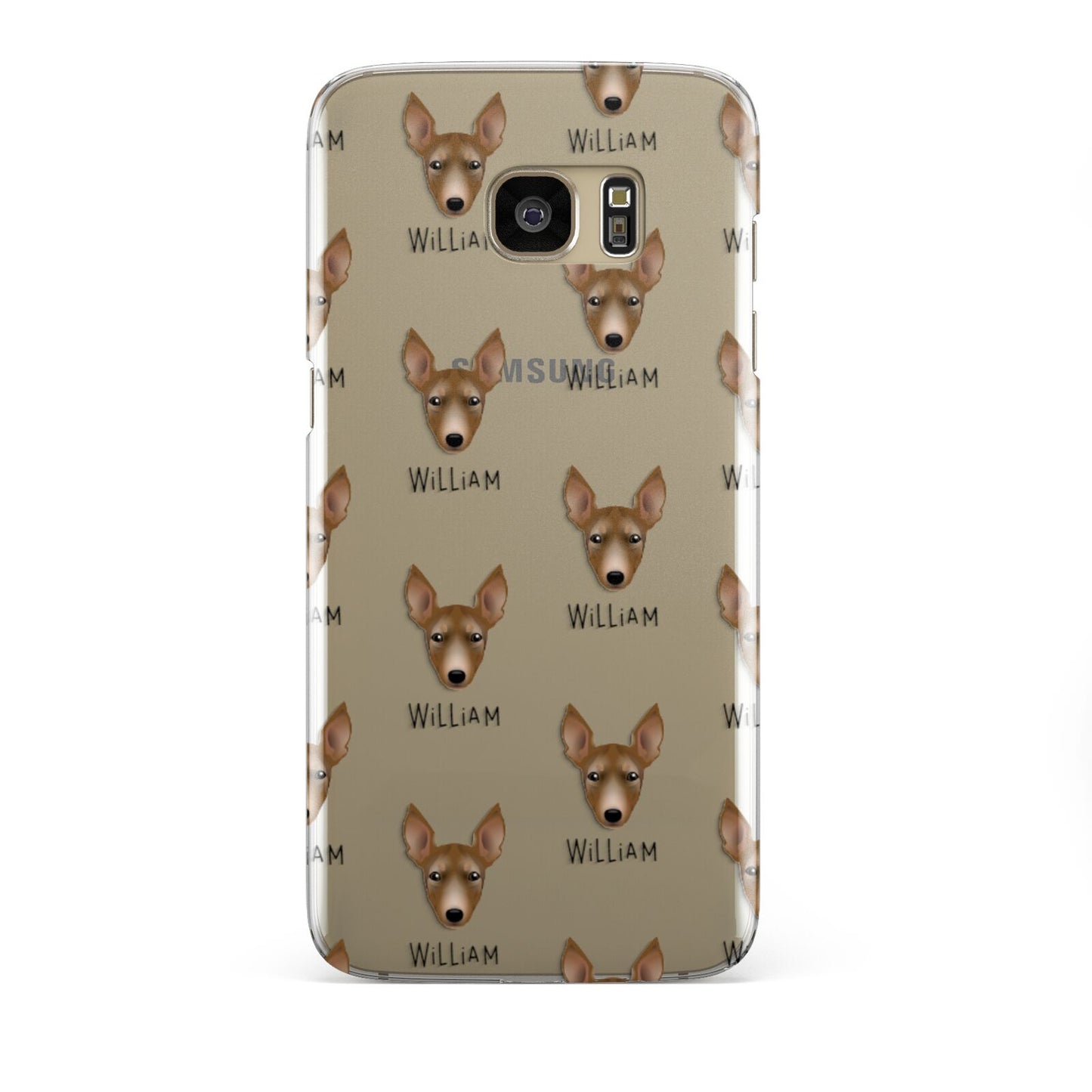 Manchester Terrier Icon with Name Samsung Galaxy S7 Edge Case