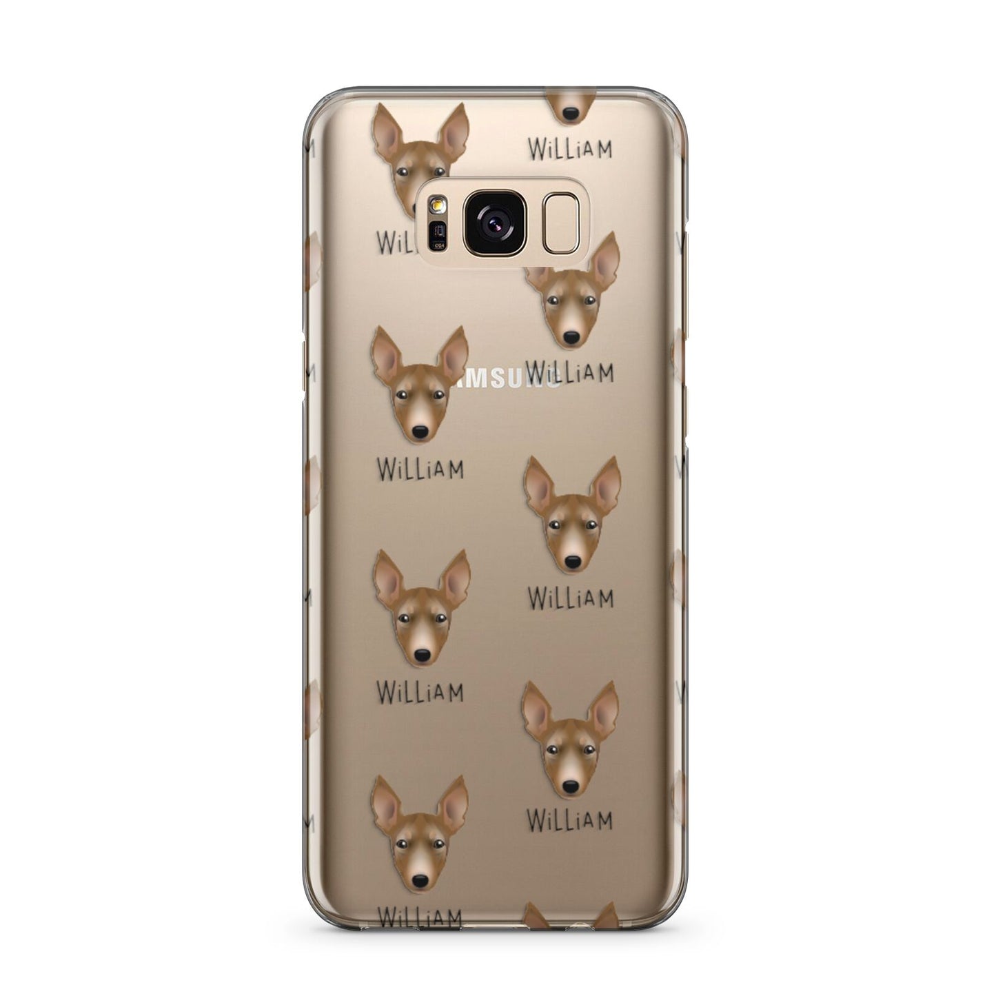 Manchester Terrier Icon with Name Samsung Galaxy S8 Plus Case