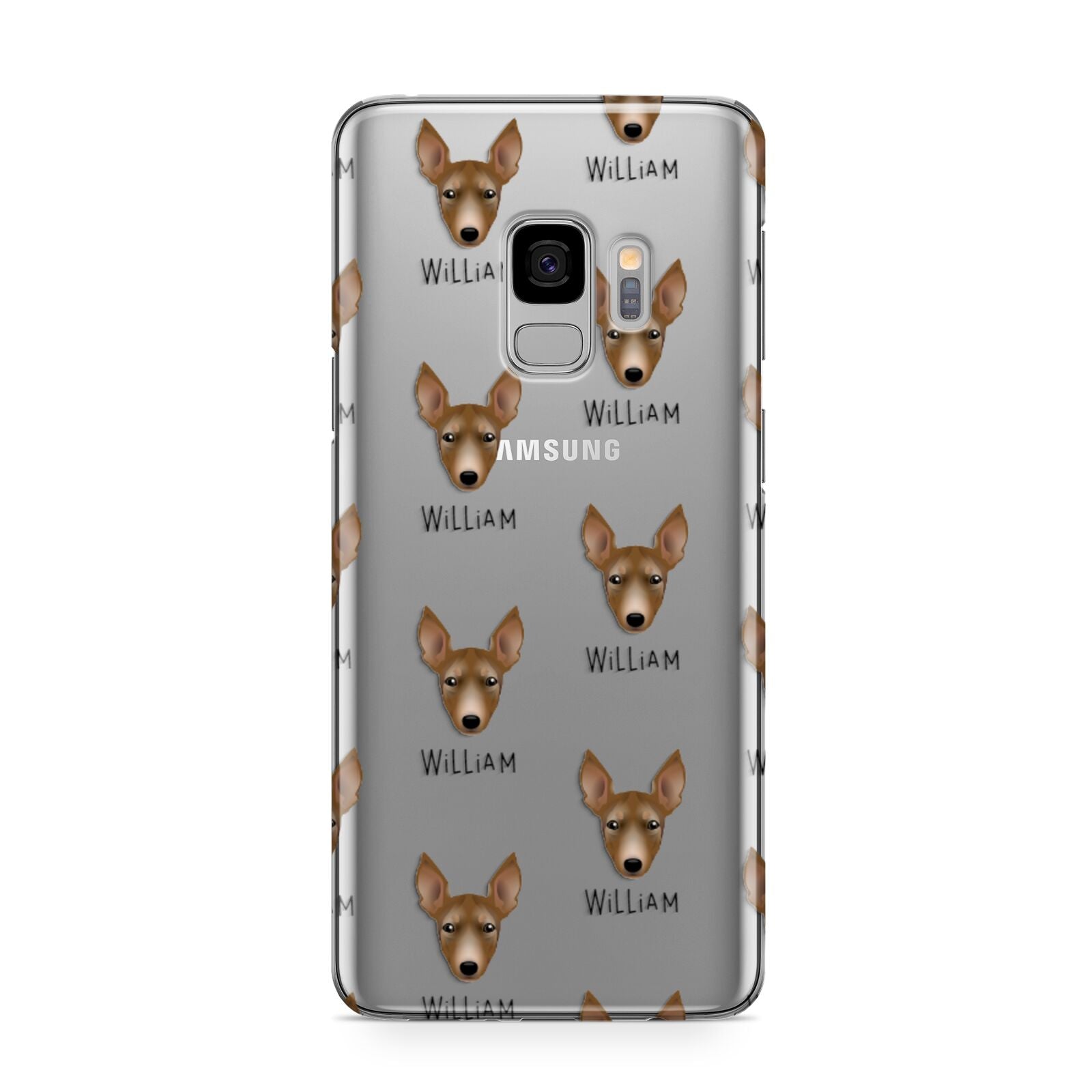 Manchester Terrier Icon with Name Samsung Galaxy S9 Case