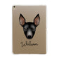 Manchester Terrier Personalised Apple iPad Gold Case