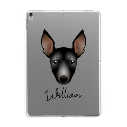 Manchester Terrier Personalised Apple iPad Silver Case