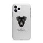 Manchester Terrier Personalised Apple iPhone 11 Pro Max in Silver with Bumper Case