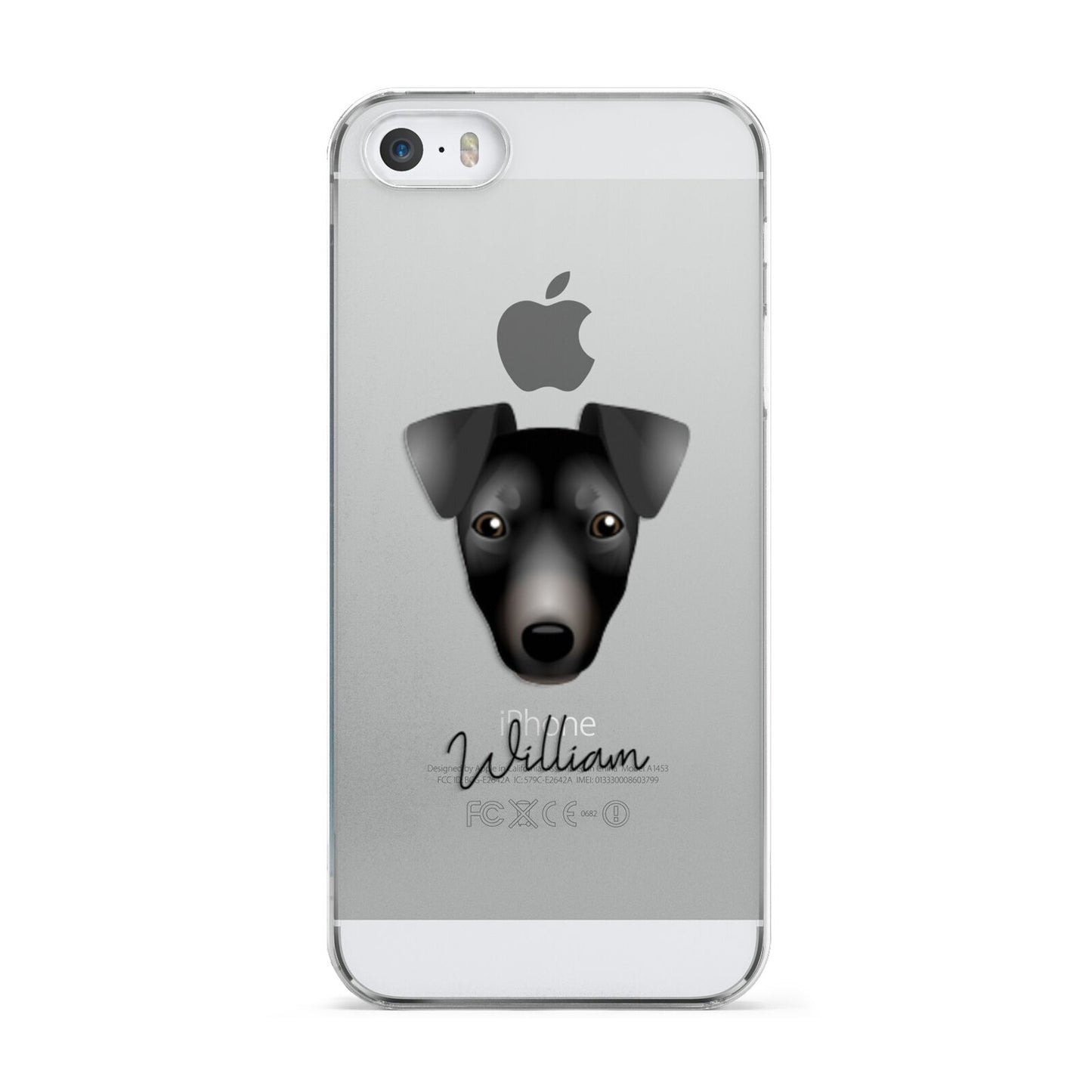 Manchester Terrier Personalised Apple iPhone 5 Case