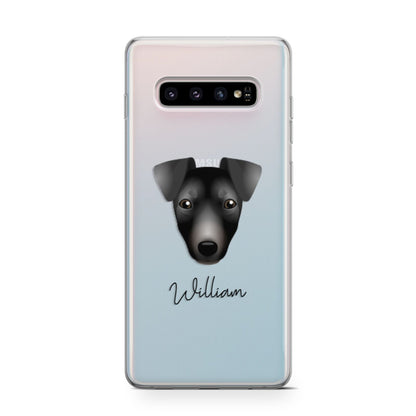 Manchester Terrier Personalised Samsung Galaxy S10 Case