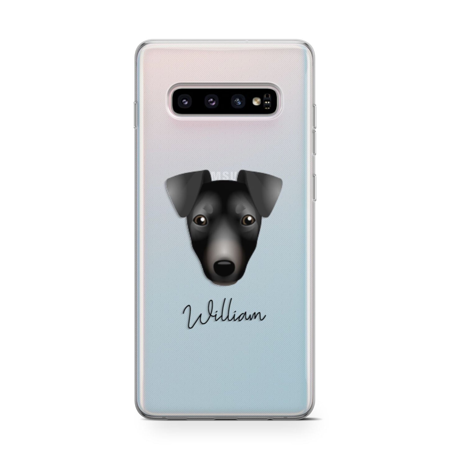 Manchester Terrier Personalised Samsung Galaxy S10 Case
