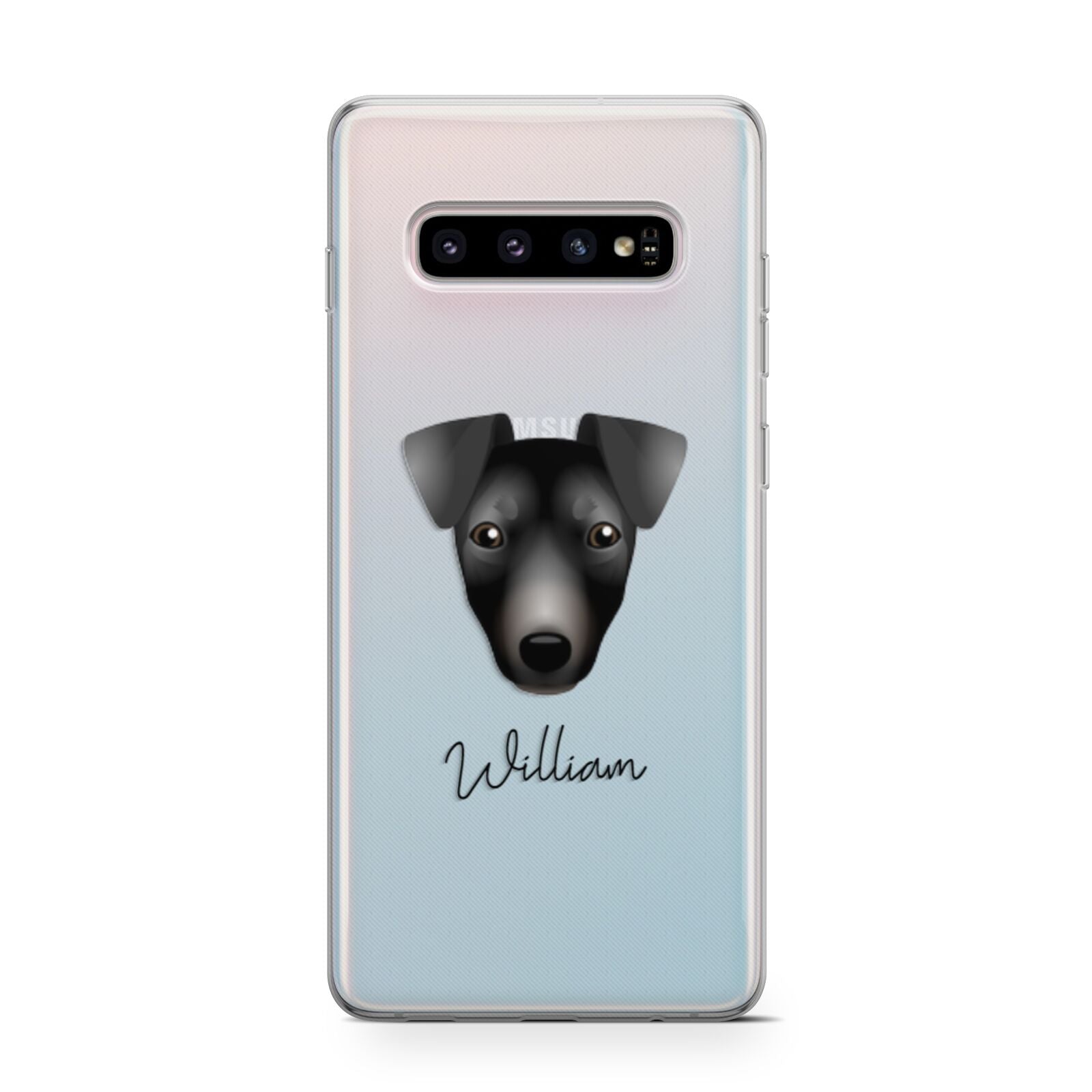 Manchester Terrier Personalised Samsung Galaxy S10 Case
