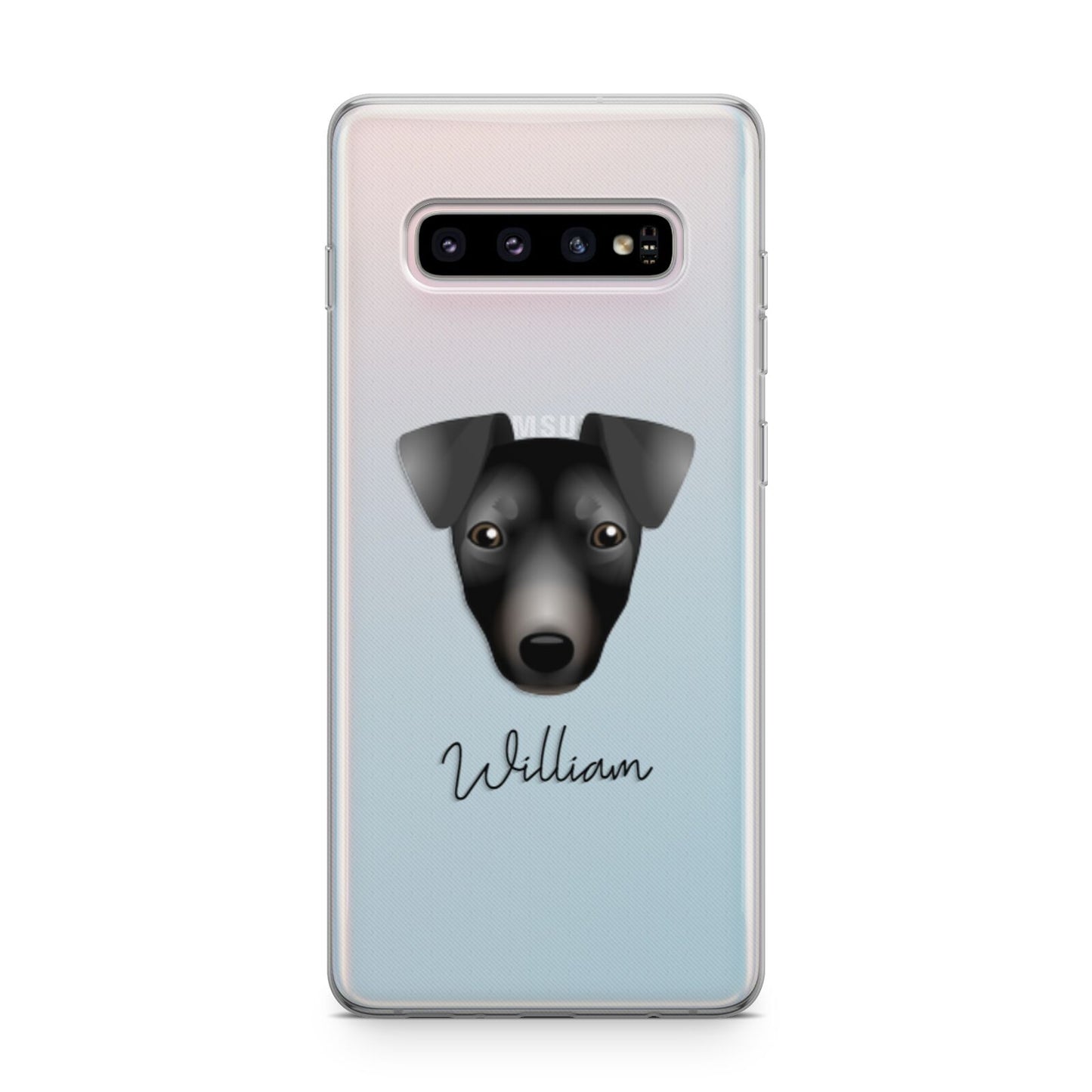 Manchester Terrier Personalised Samsung Galaxy S10 Plus Case