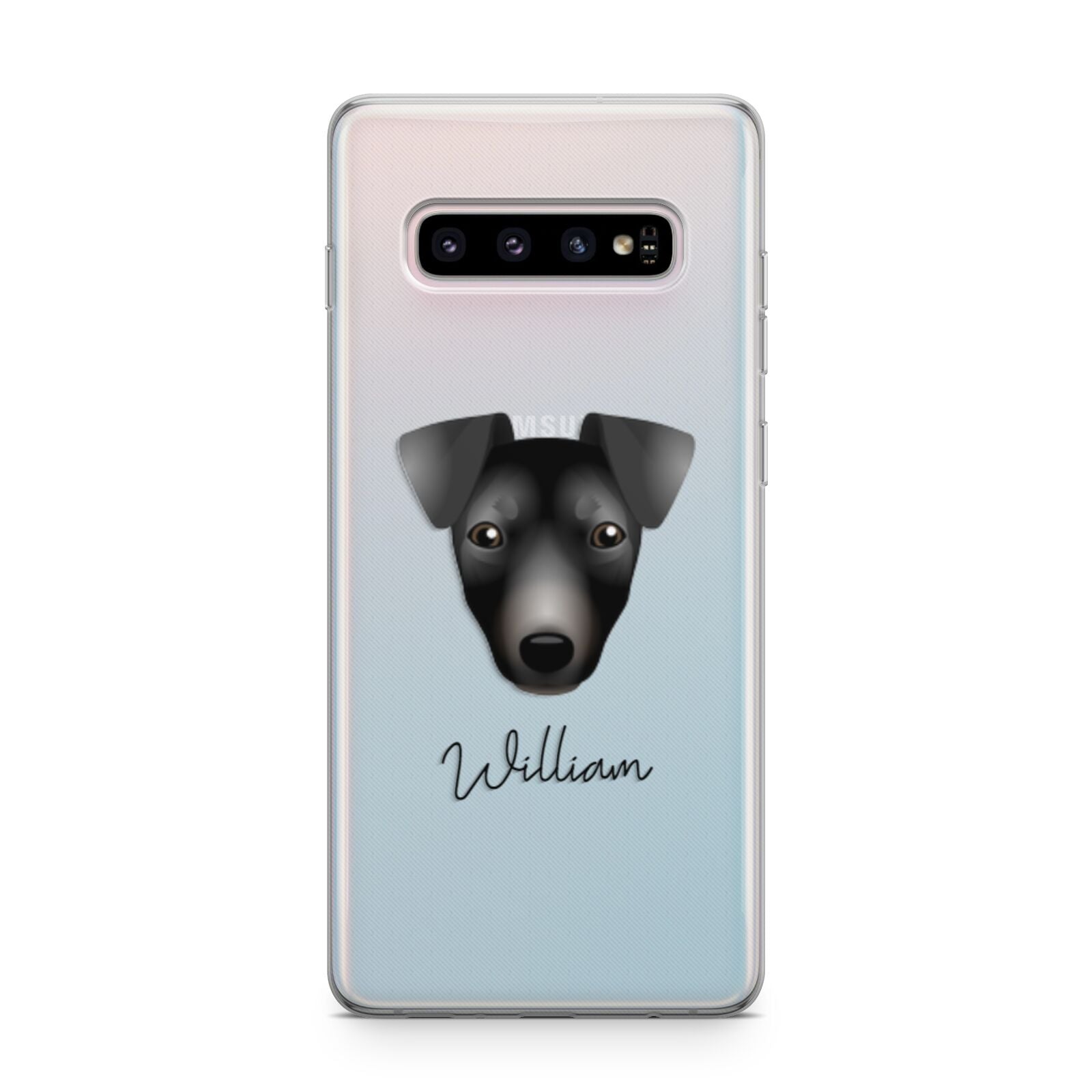 Manchester Terrier Personalised Samsung Galaxy S10 Plus Case