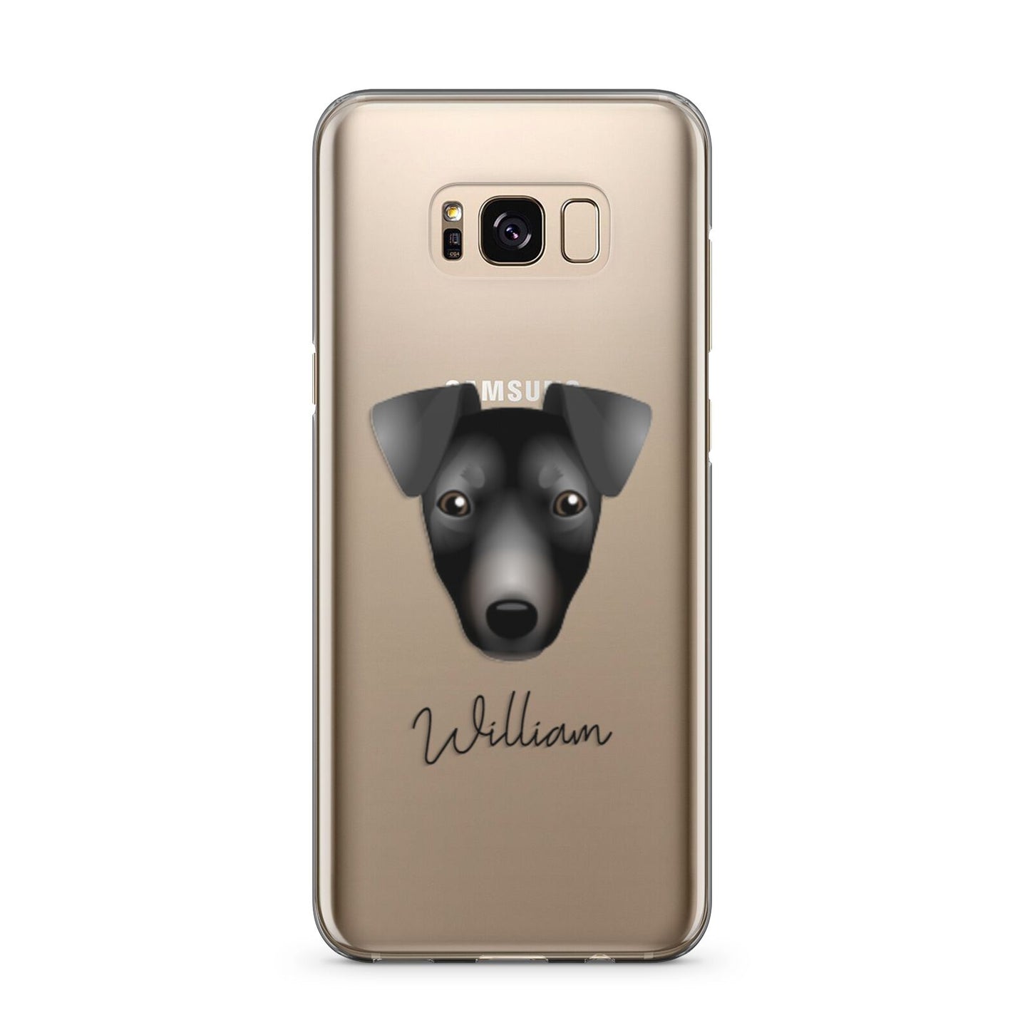 Manchester Terrier Personalised Samsung Galaxy S8 Plus Case