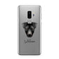 Manchester Terrier Personalised Samsung Galaxy S9 Plus Case on Silver phone