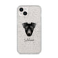 Manchester Terrier Personalised iPhone 14 Plus Glitter Tough Case Starlight