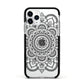 Mandala Apple iPhone 11 Pro in Silver with Black Impact Case