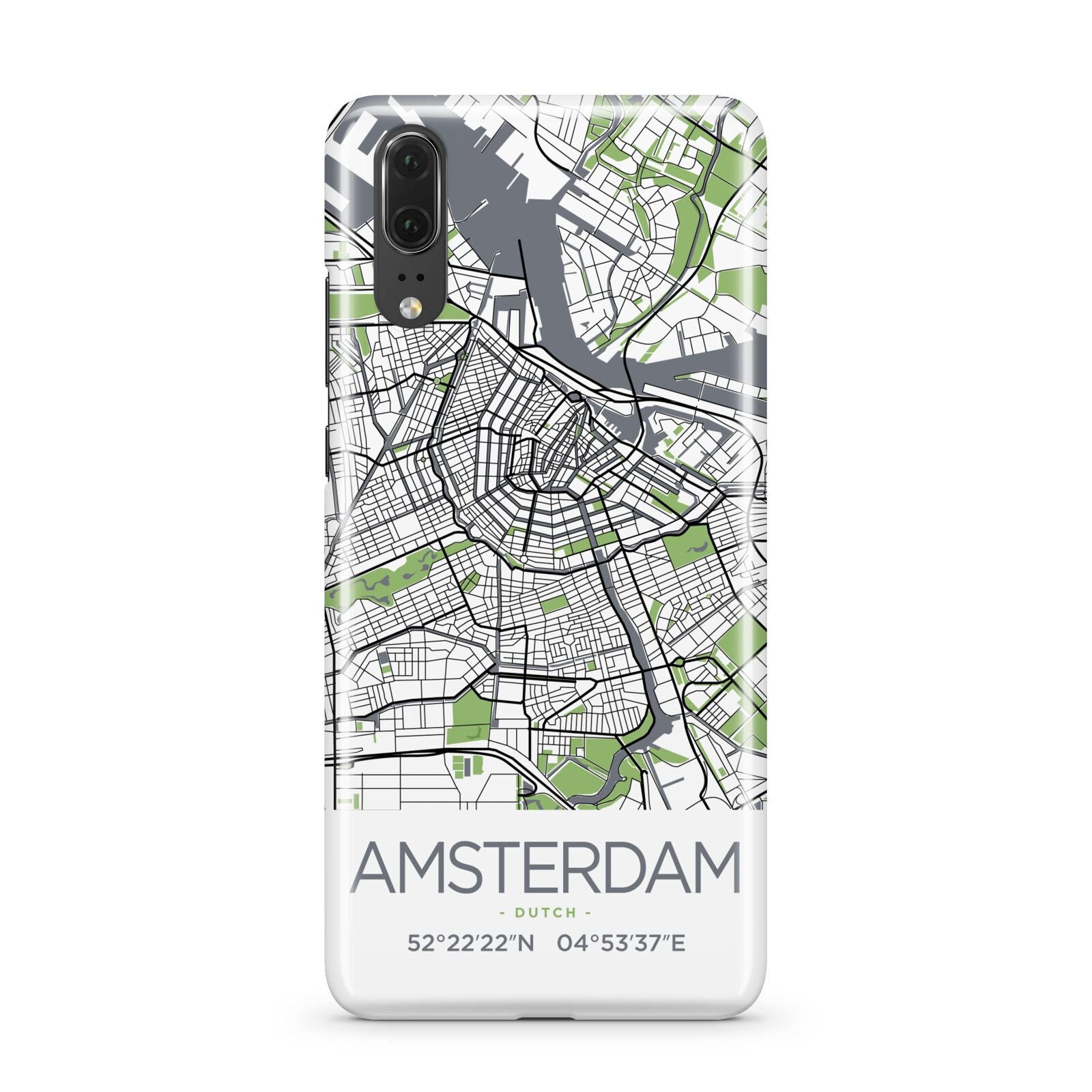 Map of Amsterdam Huawei P20 Phone Case