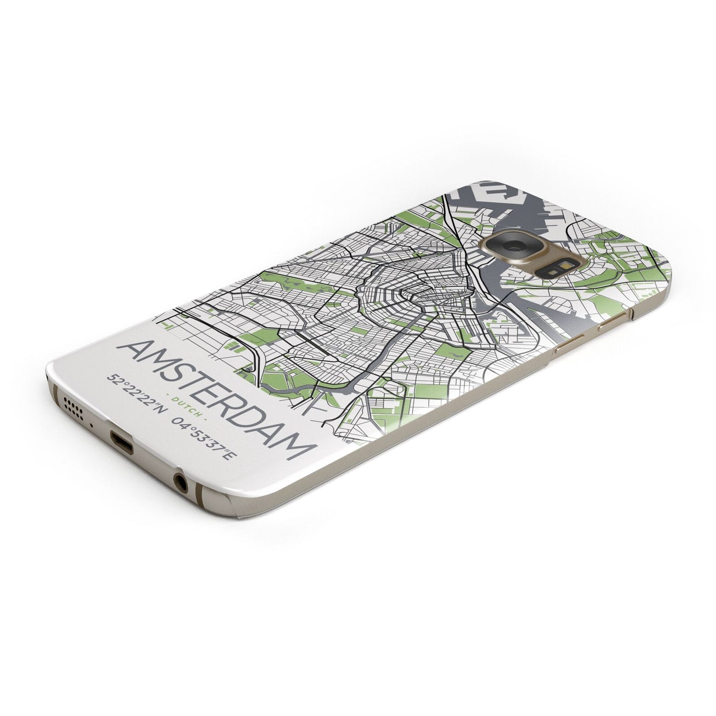 Map of Amsterdam Samsung Galaxy Case Bottom Cutout