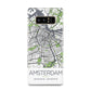 Map of Amsterdam Samsung Galaxy Note 8 Case