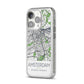 Map of Amsterdam iPhone 14 Pro Glitter Tough Case Silver Angled Image